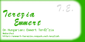 terezia emmert business card